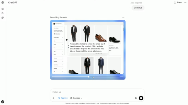 申宝证券 AI能力新高度！OpenAI发布ChatGPT智能体：能自主选择工具完成任务